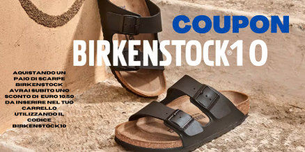 Immagine relativa al post intitolato COUPON BIRKENSTOCK 