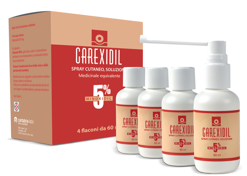 CAREXIDIL*4FL SOLUZ CUT 60ML5% - Farmacia Sant Anna SAS del Dott. Mariani Federigo