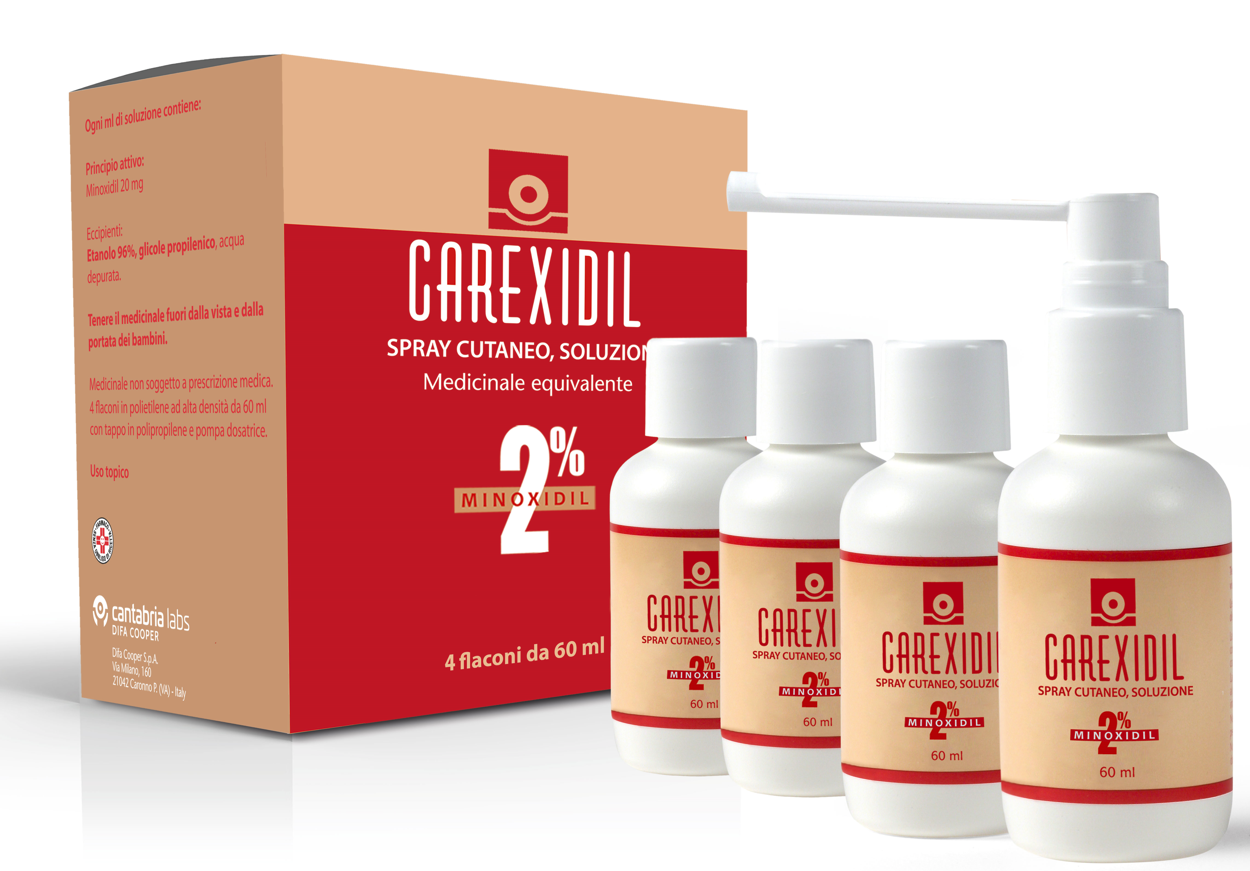 CAREXIDIL*4FL SOLUZ CUT 60ML2% - Farmacia Sant Anna SAS del Dott. Mariani Federigo
