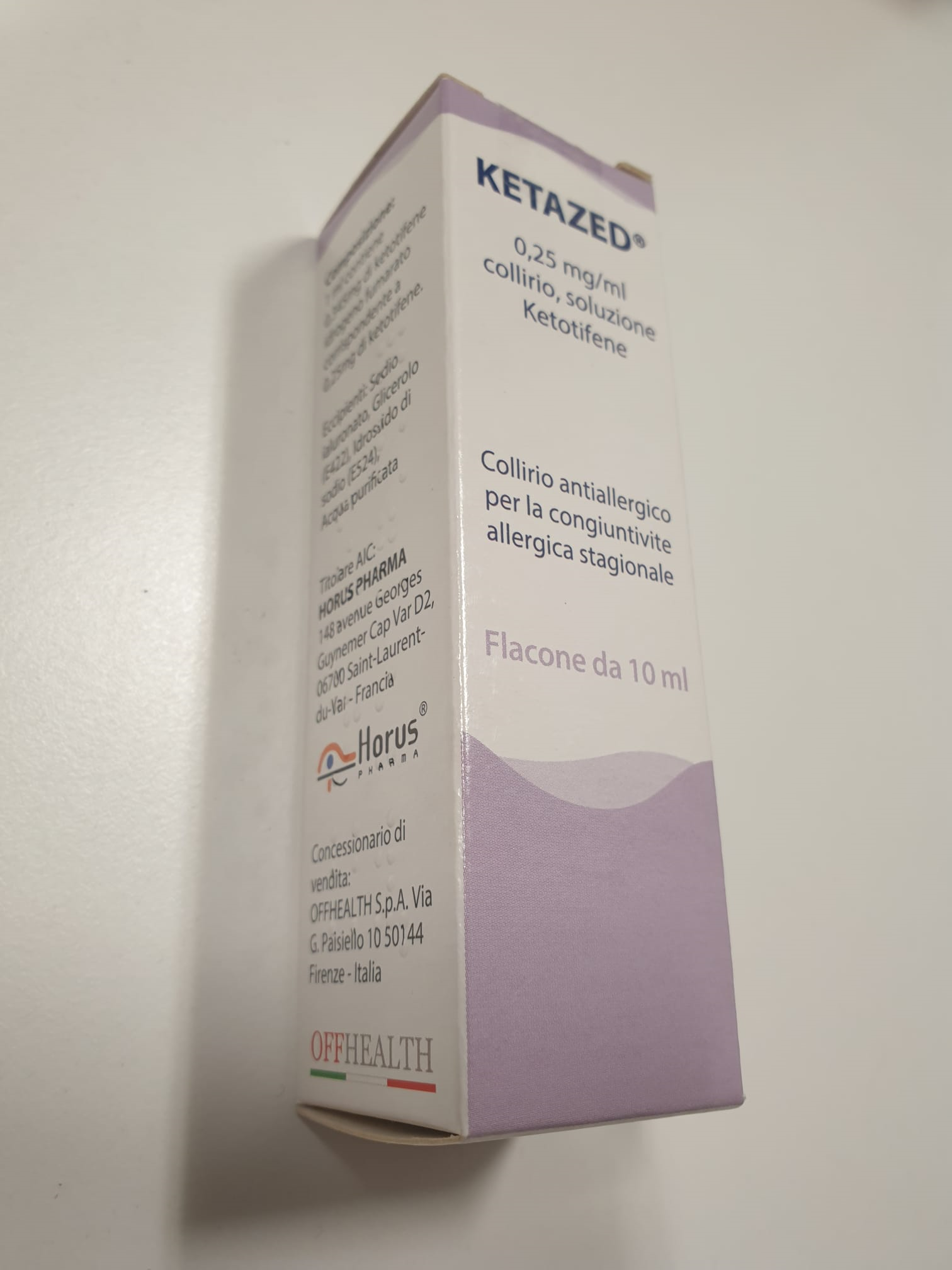 KETAZED*COLL 1FL 10ML0,25MG/ML - Farmacia Sant Anna SAS del Dott. Mariani Federigo