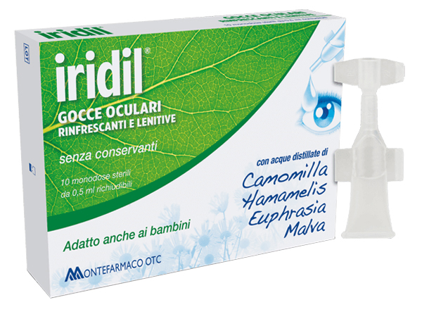 GOCCE OCULARI IRIDIL 10 AMPOLLE MONODOSE RICHIUDIBILI 0,5 ML - Farmacia Sant Anna SAS del Dott. Mariani Federigo