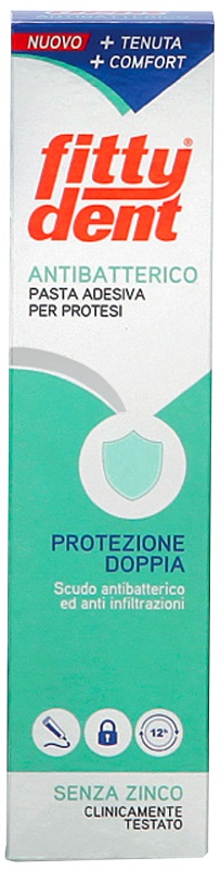 FITTYDENT ANTIBATTERICO PASTA ADESIVA DENTIERA NUOVA FORMULA40 G - Farmacia Sant Anna SAS del Dott. Mariani Federigo