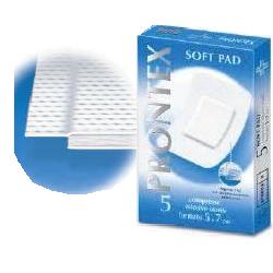 GARZA PRONTEX SOFT PAD COMPRESSA 5X7 CM 5 PEZZI - Farmacia Sant Anna SAS del Dott. Mariani Federigo
