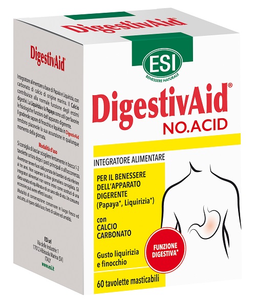 ESI DIGESTIVAID NO ACID 60 TAVOLETTE - Farmacia Sant Anna SAS del Dott. Mariani Federigo