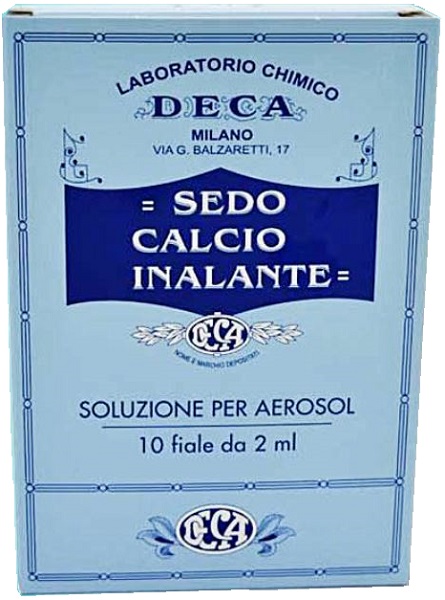 SEDO CALCIO INALANTE SOLUZIONE AEROSOL 10 FIALE 2 ML - Farmacia Sant Anna SAS del Dott. Mariani Federigo