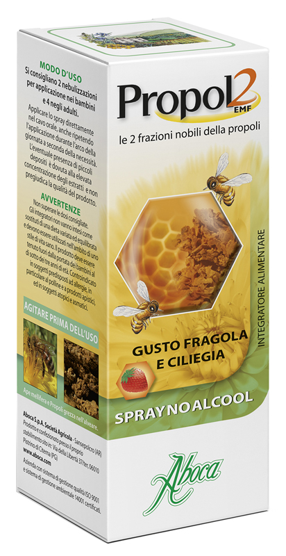 PROPOL2 EMF SPRAY NO ALCOOL FRAGOLA E CILIEGIA 30 ML - Farmacia Sant Anna SAS del Dott. Mariani Federigo