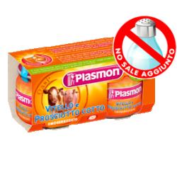 PLASMON OMOGENEIZZATO VITELLO PROSCIUTTO COTTO 80 G X 2 PEZZI - Farmacia Sant Anna SAS del Dott. Mariani Federigo