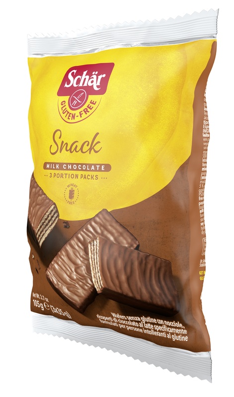 SCHAR SNACK CON CIOCCOLATO AL LATTE E NOCCIOLE 3 WAFER X 35 G - Farmacia Sant Anna SAS del Dott. Mariani Federigo
