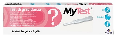 TEST DI GRAVIDANZA RAPIDO HCG MYTEST 2 PEZZI - Farmacia Sant Anna SAS del Dott. Mariani Federigo