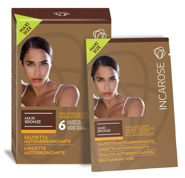 INCAROSE MAXI BRONZE 6 SALVIETTE VEG* - Farmacia Sant Anna SAS del Dott. Mariani Federigo