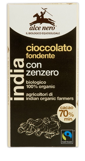 TAVOLETTA DI CIOCCOLATO FONDENTE BIO CON ZENZERO DELL'ECUADOR FAIRTRADE 50 G - Farmacia Sant Anna SAS del Dott. Mariani Federigo