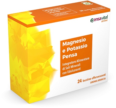 MAGNESIO E POTASSIO ARANCIA PENSA 24 BUSTINE EFFERVESCENTI - Farmacia Sant Anna SAS del Dott. Mariani Federigo