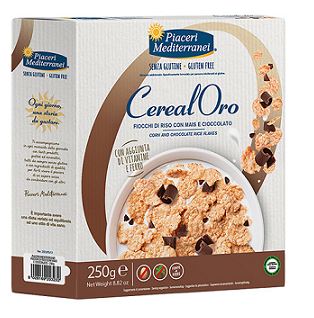 PIACERI MEDITERRANEI CEREALORO FIOCCHI RISO MAIS E CIOCCOLATO 250 G - Farmacia Sant Anna SAS del Dott. Mariani Federigo