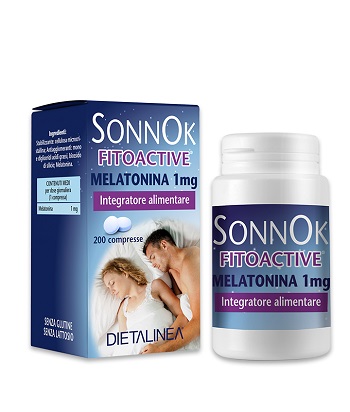SONNOK FITOACTIVE MELATONINA 1MG 200 COMPRESSE DIETALINEA - Farmacia Sant Anna SAS del Dott. Mariani Federigo