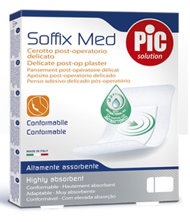 CEROTTO PIC SOFFIX MED IN TNT CON TAMPONE CENTRALE ASSORBENTE STERILE MONOUSO 30X10 CM STERILI ANTIBATTERICO 3 PEZZI - Farmacia Sant Anna SAS del Dott. Mariani Federigo