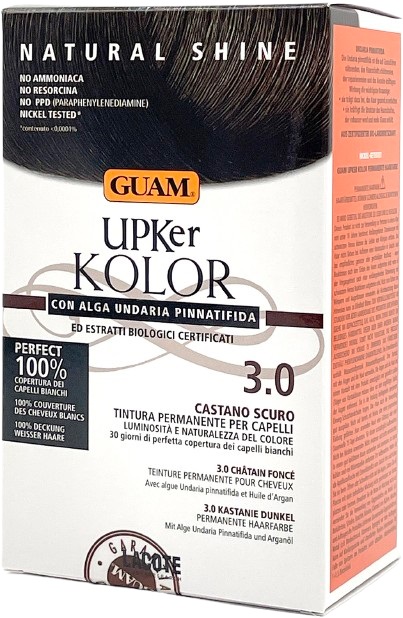 GUAM UPKER KOLOR TINTA CAPELLI 3,0 CASTANO SCURO CON ALGA UNDARIA PINNATIFIDA - Farmacia Sant Anna SAS del Dott. Mariani Federigo