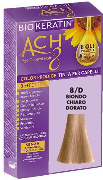 BIOKERATIN ACH8 COLOR PRODIGE 8/D BIONDO CHIARO DORATO - Farmacia Sant Anna SAS del Dott. Mariani Federigo