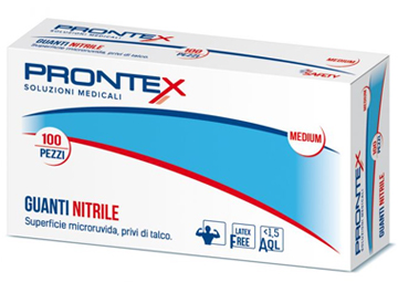 PRONTEX GUANTO IN NITRILE SENZA POLVERE M 7/8 100 PEZZI - Farmacia Sant Anna SAS del Dott. Mariani Federigo