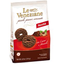 LE VENEZIANE BISCOTTI CACAO/NOCCIOLA 250 G - Farmacia Sant Anna SAS del Dott. Mariani Federigo