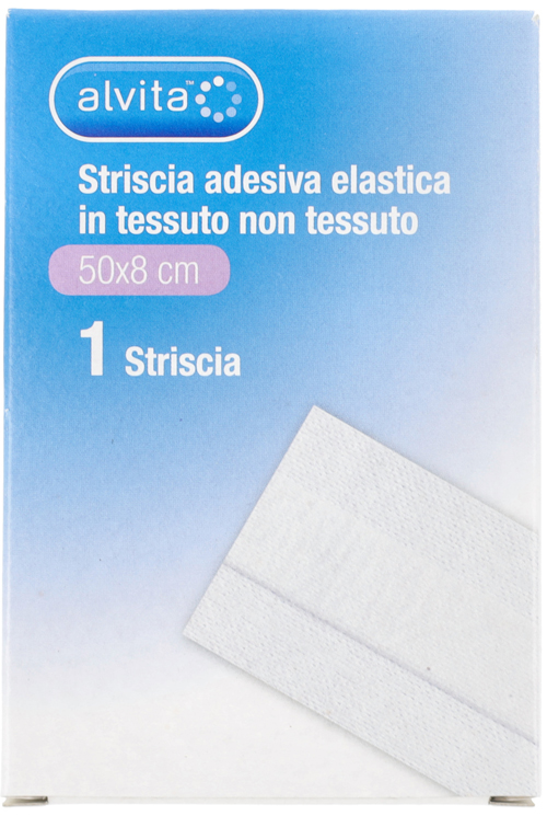 STRISCIA ADESIVA ELASTICA ALVITA TNT 50X8CM - Farmacia Sant Anna SAS del Dott. Mariani Federigo