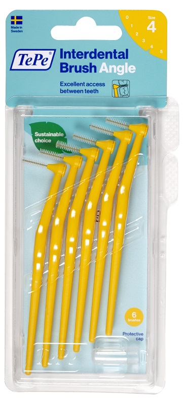 TEPE ANGLE SCOVOLINO GIALLO 0,7MM 6 PEZZI - Farmacia Sant Anna SAS del Dott. Mariani Federigo