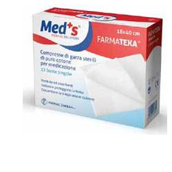 GARZA COMPRESSA MEDS FARMATEXA 12/8 18X40CM 12 PEZZI - Farmacia Sant Anna SAS del Dott. Mariani Federigo