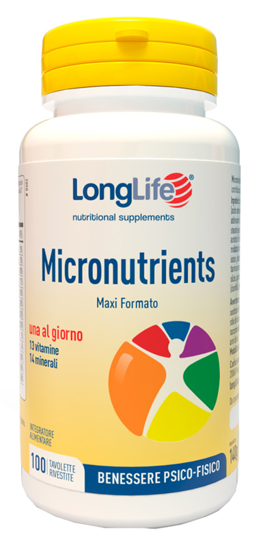 LONGLIFE MICRONUTRIENTS 100 TAVOLETTE RIVESTITE - Farmacia Sant Anna SAS del Dott. Mariani Federigo