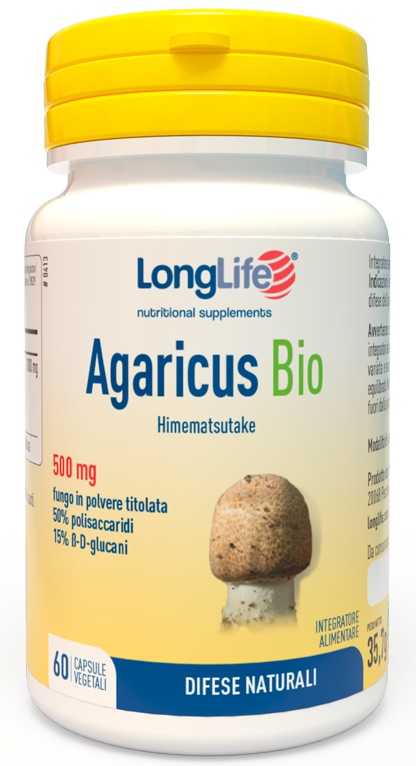 LONGLIFE AGARICUS BIO 60 CAPSULE VEGETALI - Farmacia Sant Anna SAS del Dott. Mariani Federigo