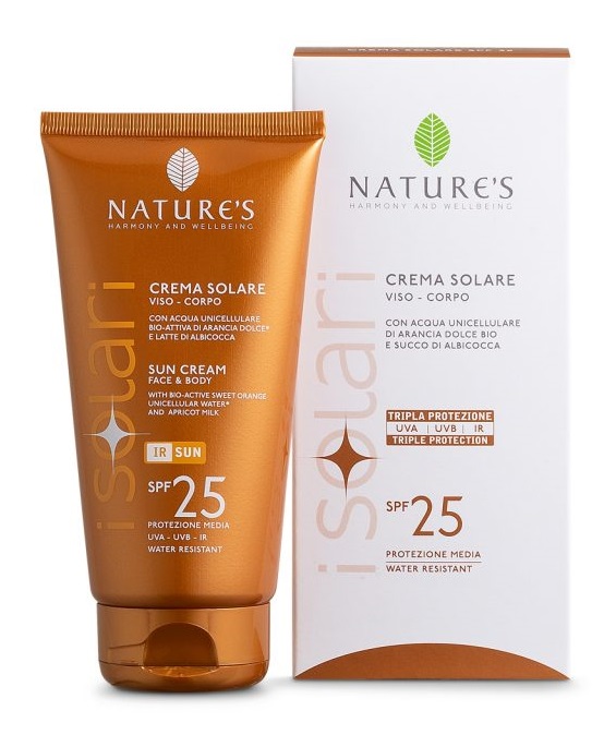 NATURE'S I SOLARI CREMA SOLARE VISO E CORPO SPF 25 IR SUN 150 ML - Farmacia Sant Anna SAS del Dott. Mariani Federigo