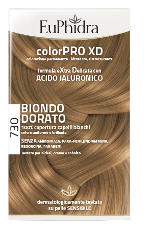 EUPHIDRA COLORPRO XD 730 BIONDO DORATO GEL COLORANTE CAPELLI IN FLACONE + ATTIVANTE + BALSAMO + GUANTI - Farmacia Sant Anna SAS del Dott. Mariani Federigo