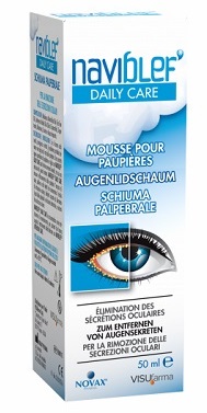 NAVIBLEF DAILY CARE SCHIUMA PER RIMOZIONE SECREZIONI OCULARI DA PALPEBRE E CIGLIA 50 ML - Farmacia Sant Anna SAS del Dott. Mariani Federigo