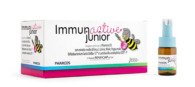 IMMUNACTIVE JUNIOR PHARCOS 21 FIALE 10 ML - Farmacia Sant Anna SAS del Dott. Mariani Federigo