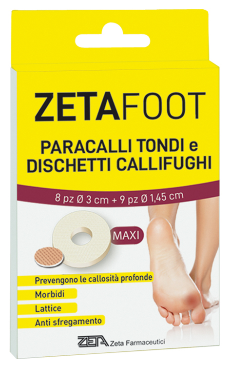 ZETAFOOT PARACALLO TONDO 8 PEZZI + DISCHETTO CALLIFUGO 9 PEZZI - Farmacia Sant Anna SAS del Dott. Mariani Federigo