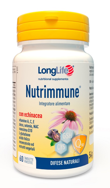 LONGLIFE NUTRIMMUNE 60 TAVOLETTE RIVESTITE - Farmacia Sant Anna SAS del Dott. Mariani Federigo