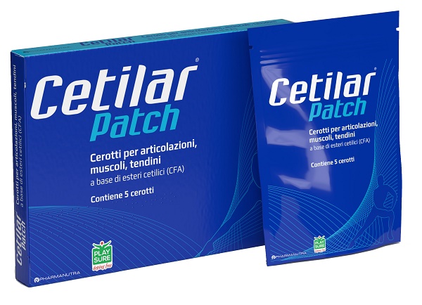 CEROTTO MONOUSO CETILAR PATCH PER ARTICOLAZIONI MUSCOLI E TENDINI 5 PEZZI - Farmacia Sant Anna SAS del Dott. Mariani Federigo