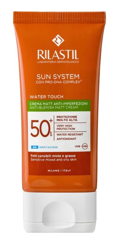 RILASTIL SUN SYSTEM WATER TOUCH MAT CREMA SPF50+ 50 ML - Farmacia Sant Anna SAS del Dott. Mariani Federigo