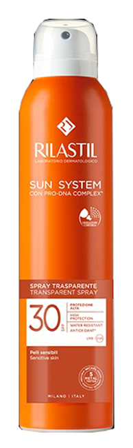 RILASTIL SUN SYSTEM TRANSPARENT SPRAY SPF30 200 ML - Farmacia Sant Anna SAS del Dott. Mariani Federigo
