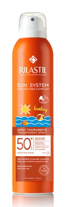 RILASTIL SUN SYSTEM BABY TRANSPARENT SPRAY SPF50+ 200 ML - Farmacia Sant Anna SAS del Dott. Mariani Federigo