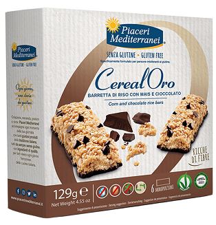 PIACERI MEDITERRANEI BARRETTA DI RISO CON MAIS E CIOCCOLATO 129 G - Farmacia Sant Anna SAS del Dott. Mariani Federigo