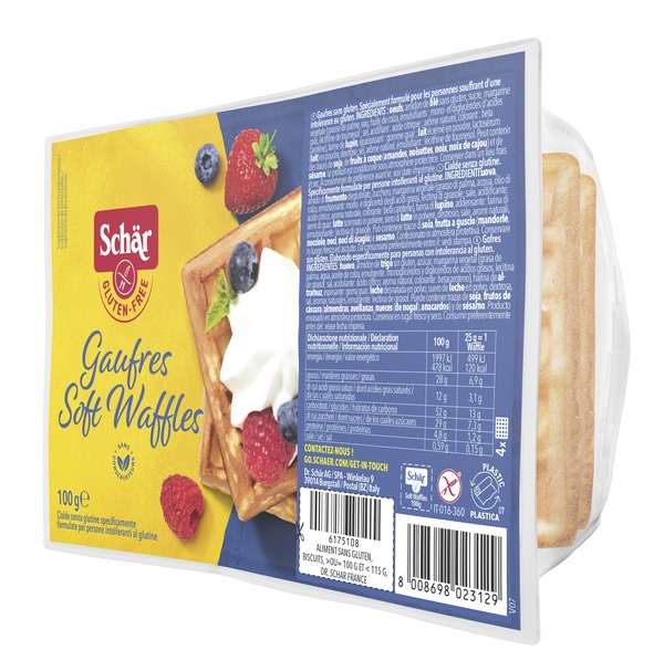 SCHAR GAUFRE SOFT WAFFLES 100 G - Farmacia Sant Anna SAS del Dott. Mariani Federigo