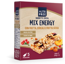 NUTRIFREE BARRETTE CEREAL MIX ENERGY 28 G X 5 - Farmacia Sant Anna SAS del Dott. Mariani Federigo