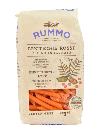 RUMMO PENNETTE RIGATE N 70 LENTICCHIE ROSSE E RISO INTEGRALE 300 G - Farmacia Sant Anna SAS del Dott. Mariani Federigo