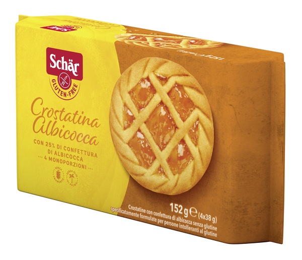 SCHAR CROSTATINA CON CONFETTURA DI ALBICOCCA 4 MONOPORZIONI DA 35 G - Farmacia Sant Anna SAS del Dott. Mariani Federigo