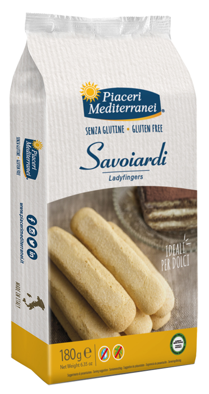 PIACERI MEDITERRANEI SAVOIARDI 180 G - Farmacia Sant Anna SAS del Dott. Mariani Federigo