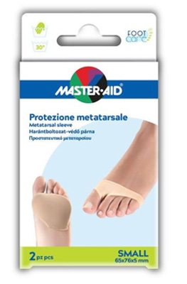 PROTEZIONE IN GEL E TESSUTO  MASTER-AID FOOTCARE PER METATARSO SMALL 2 PEZZI G2 - Farmacia Sant Anna SAS del Dott. Mariani Federigo
