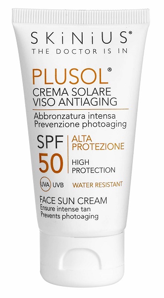 PLUSOL CREMA SOLARE VISO SPF50 50 ML - Farmacia Sant Anna SAS del Dott. Mariani Federigo