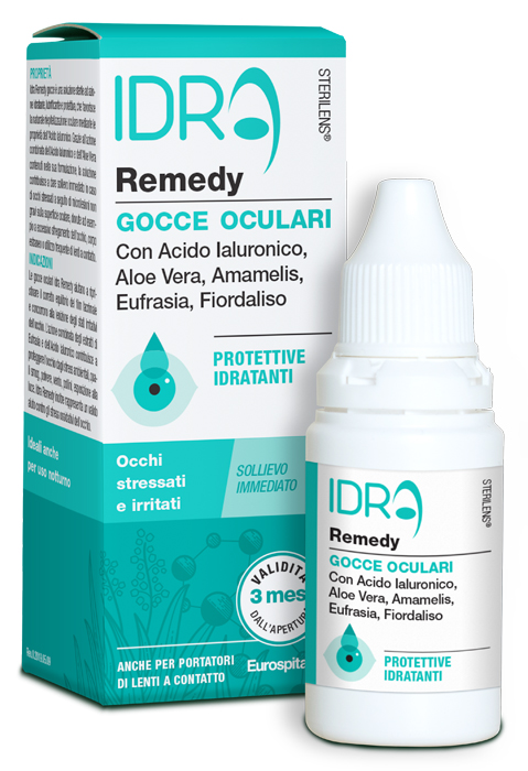 GOCCE OCULARI PROTETTIVE IDRATANTI STERILENS IDRA REMEDY CON ACIDO IALURONICO E ALOE VERA 10 ML - Farmacia Sant Anna SAS del Dott. Mariani Federigo