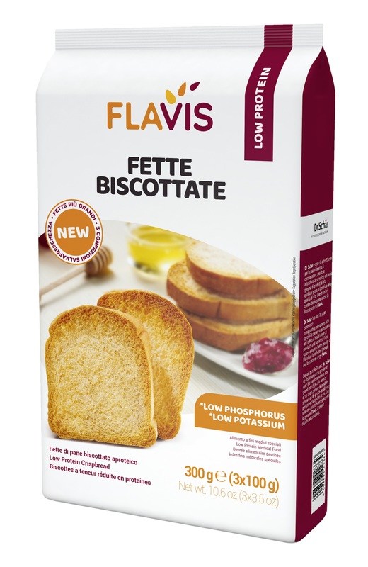 FLAVIS FETTE BISCOTTATE APROTEICHE 300 G - Farmacia Sant Anna SAS del Dott. Mariani Federigo