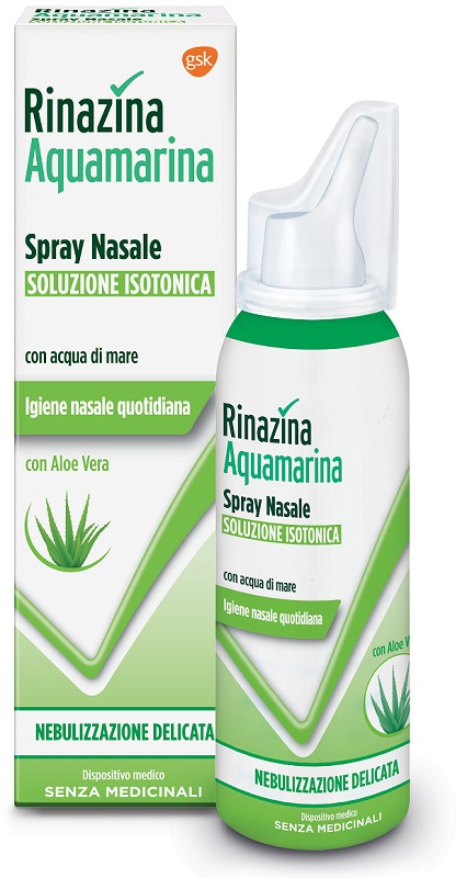 RINAZINA AQUAMARINA ISOTONICA ALOE SPRAY NEBULIZZAZIONE DELICATA 100 ML - Farmacia Sant Anna SAS del Dott. Mariani Federigo