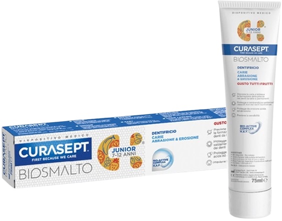 CURASEPT BIOSMALTO DENTIFRICIO JUNIOR 75 ML - Farmacia Sant Anna SAS del Dott. Mariani Federigo